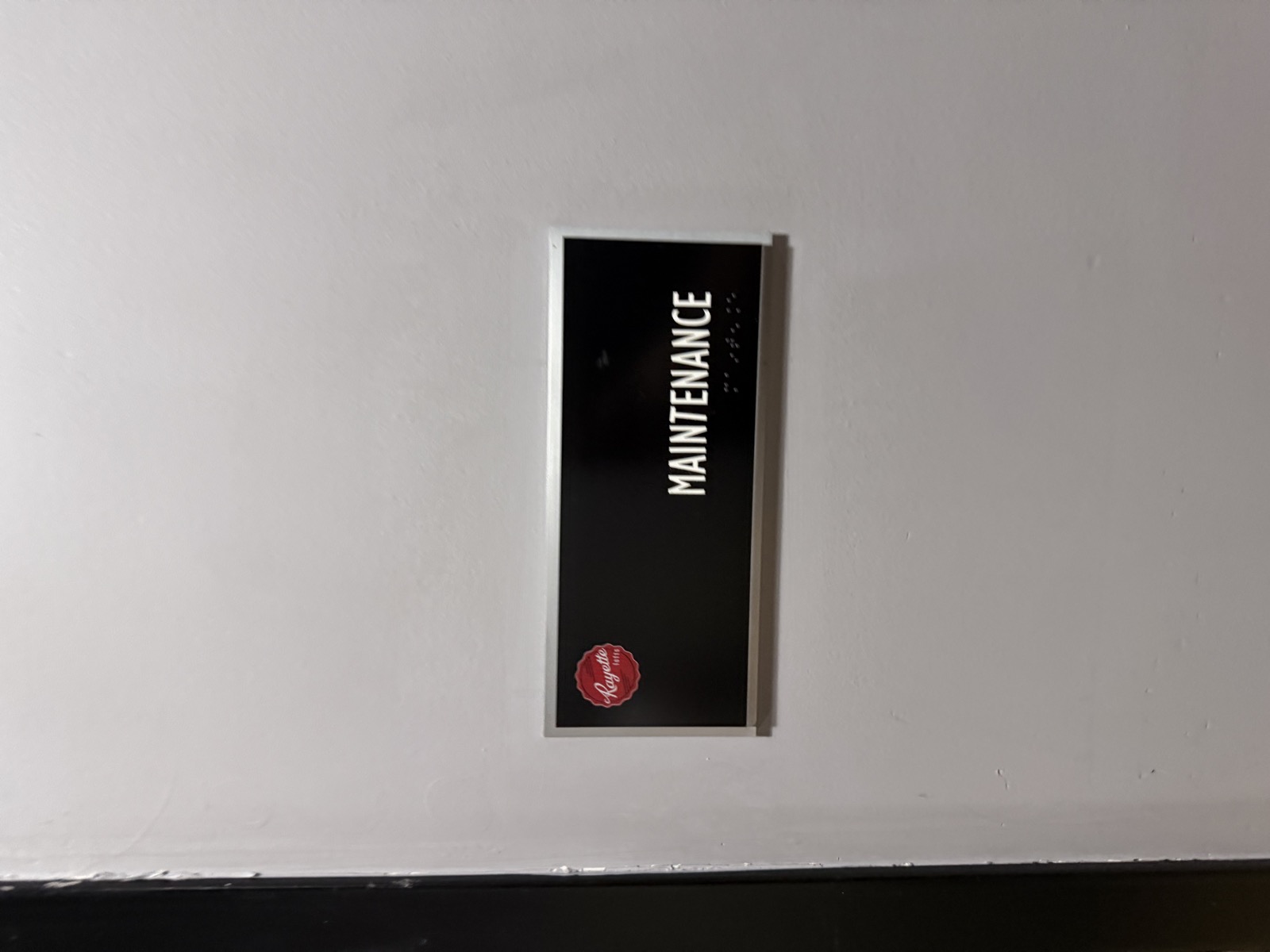 Maintenance Shop Floor 1 Label